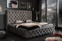 riess-ambiente Polsterbett PARIS 180x200cm Grau Chesterfield-Stil Bild 2