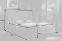 riess-ambiente Polsterbett PARIS 180x200cm Grau Chesterfield-Stil Bild 5