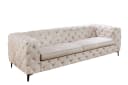riess-ambiente 3-Sitzer MODERN BAROCK Sofa Samt Champagner-Beige Chesterfield Bild 1