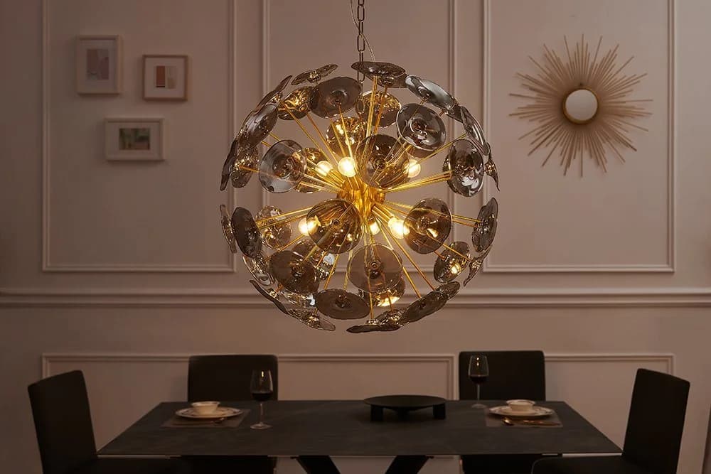 riess-ambiente Pendelleuchte INFINITY HOME 65cm transparent / gold