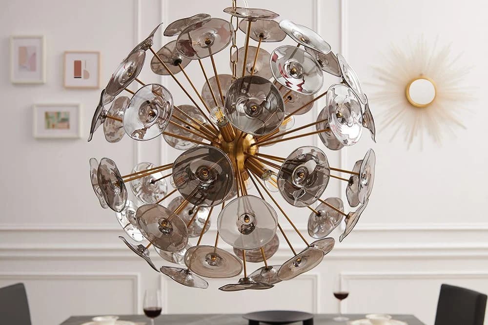 riess-ambiente Pendelleuchte INFINITY HOME 65cm transparent / gold - Bild 3