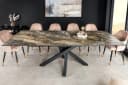 riess-ambiente Esstisch MARVELOUS Taupe Keramik Marmor-Design Sterngestell Bild 1