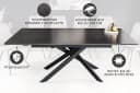 riess-ambiente Esstisch ALPINE Anthrazit Keramik ausziehbar Industrial Design Bild 4