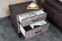 riess-ambiente Nachttisch BOUTIQUE 50cm Dunkelgrau/Schwarz Samt Metall Bild 4