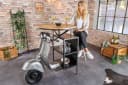 riess-ambiente Bartisch SCOOTER Upcycling Mangoholz Silber Bild 2