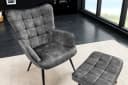 riess-ambiente Sessel SCANDINAVIA Champagner-Beige Samt Metallbeine Bild 3