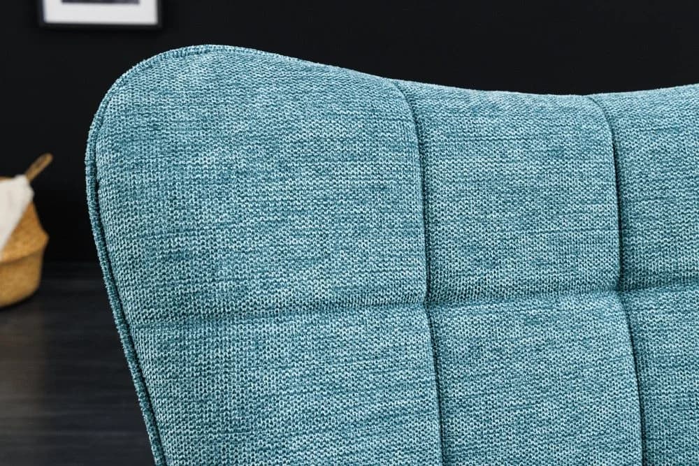 riess-ambiente Sessel SCANDINAVIA Blau Strukturstoff Massivholz - Bild 5