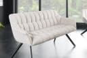 riess-ambiente Sitzbank PAPILLON 165cm Champagner Beige Stoff Metall Bild 3