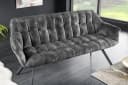 riess-ambiente Sitzbank PAPILLON Grau Schwarz Samt Metall Bild 2