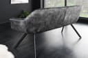 riess-ambiente Sitzbank PAPILLON Grau Schwarz Samt Metall Bild 5