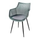 riess-ambiente SIGNUM Stuhl Salbei/Schwarz mit Armlehnen Indoor Outdoor Bild 1