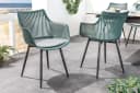 riess-ambiente SIGNUM Stuhl Salbei/Schwarz mit Armlehnen Indoor Outdoor Bild 2