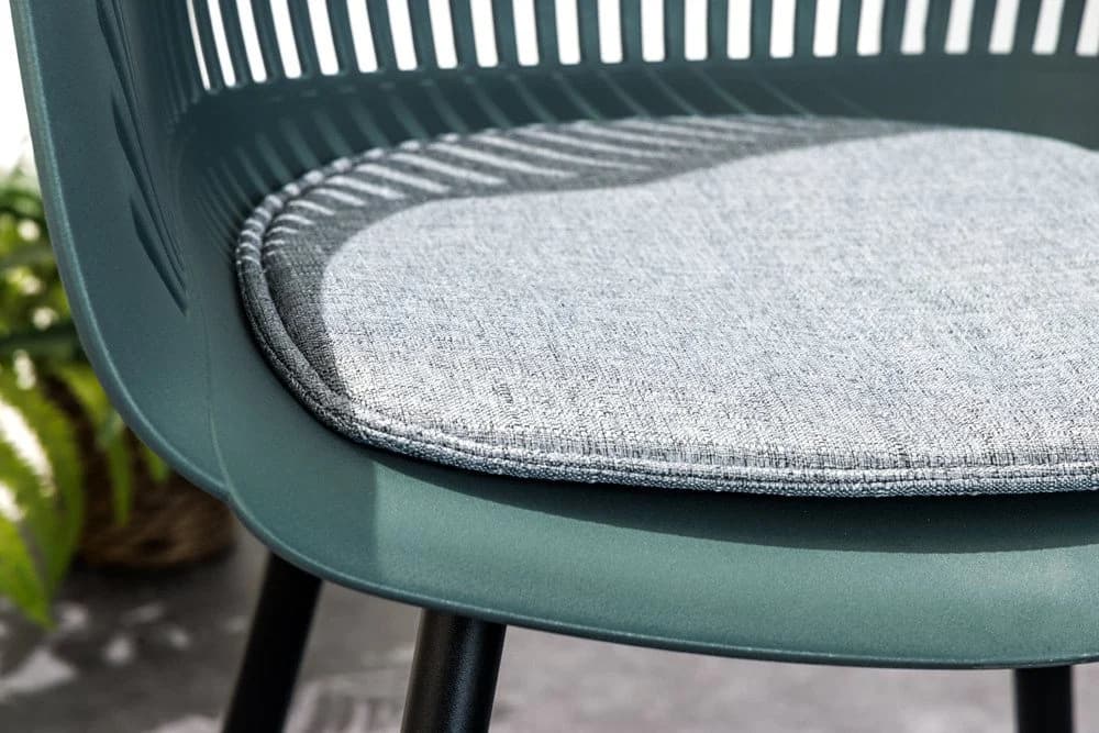 riess-ambiente SIGNUM Stuhl Salbei/Schwarz mit Armlehnen Indoor Outdoor - Bild 5