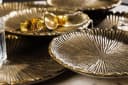 riess-ambiente Dekoschale ABSTRACT LEAF 45cm Gold Handmade Bild 4