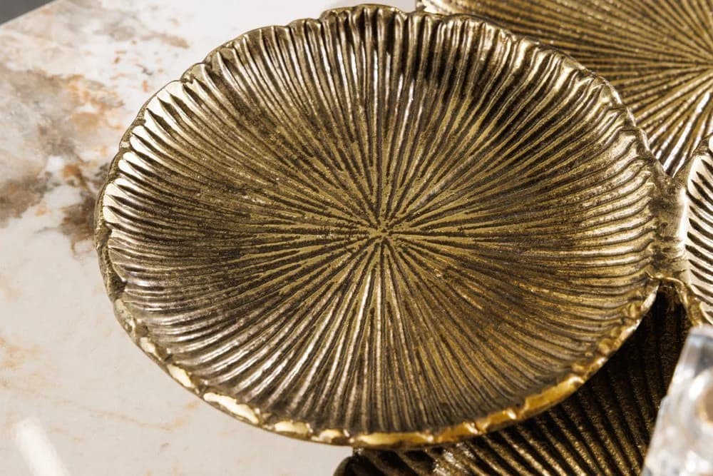 riess-ambiente Dekoschale ABSTRACT LEAF 45cm Gold Handmade - Bild 5