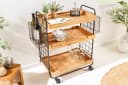 riess-ambiente Servierwagen SEVEN SEAS 80cm Massivholz Metall Bild 2