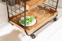 riess-ambiente Servierwagen SEVEN SEAS 80cm Massivholz Metall Bild 5