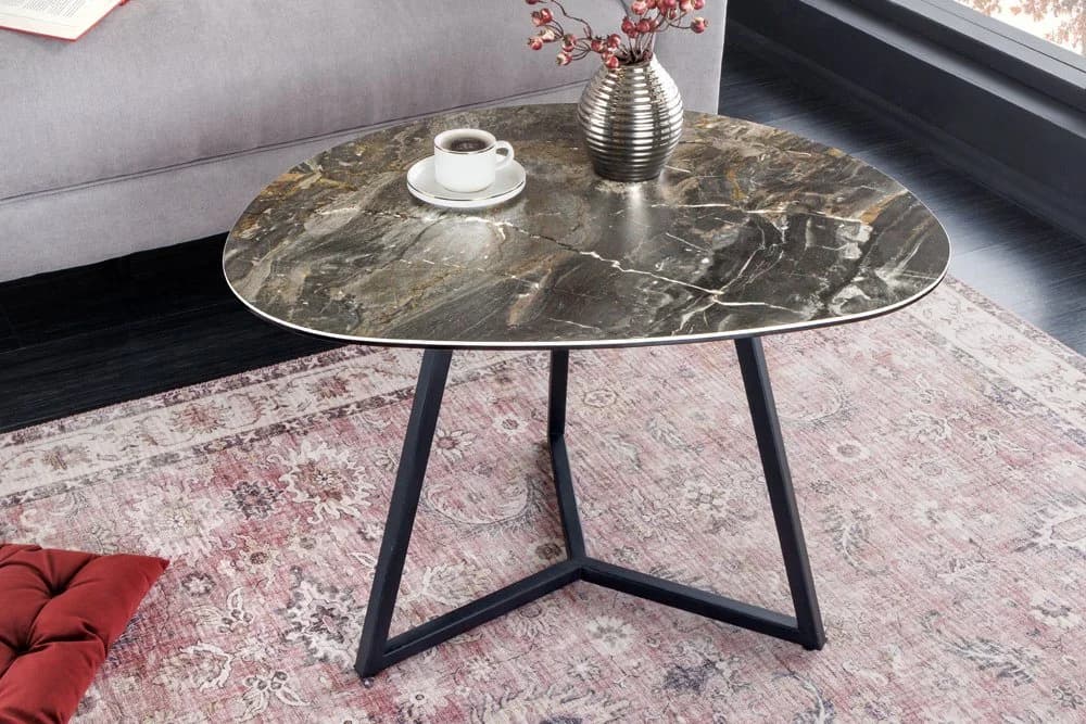 riess-ambiente Couchtisch MARVELOUS Taupe Schwarz Keramik Marmor - Bild 3