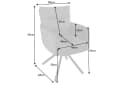 riess-ambiente Polsterstuhl BIG GEORGE Taupe/Schwarz mit 360°-Drehfunktion Bild 4