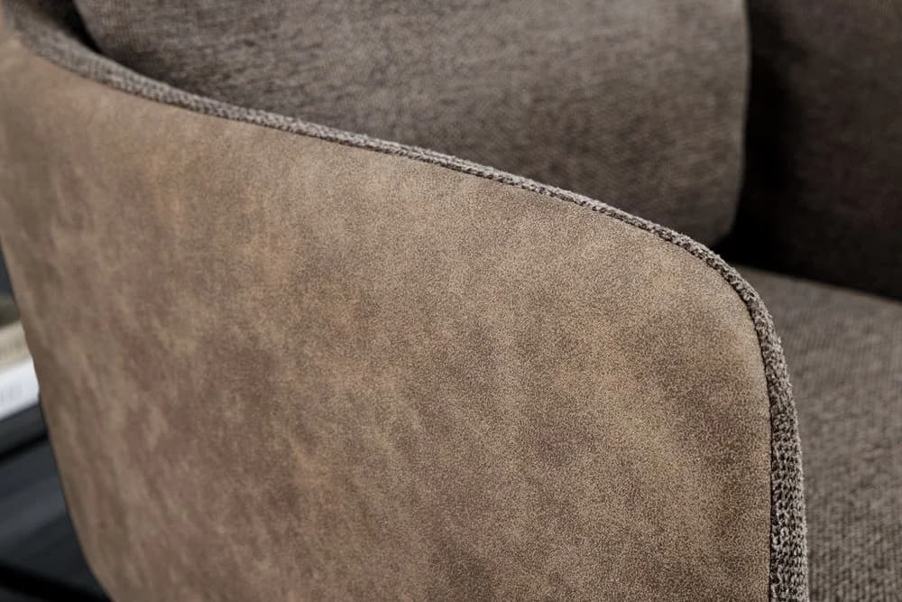 riess-ambiente Polsterstuhl BIG GEORGE Taupe/Schwarz mit 360°-Drehfunktion - Bild 5