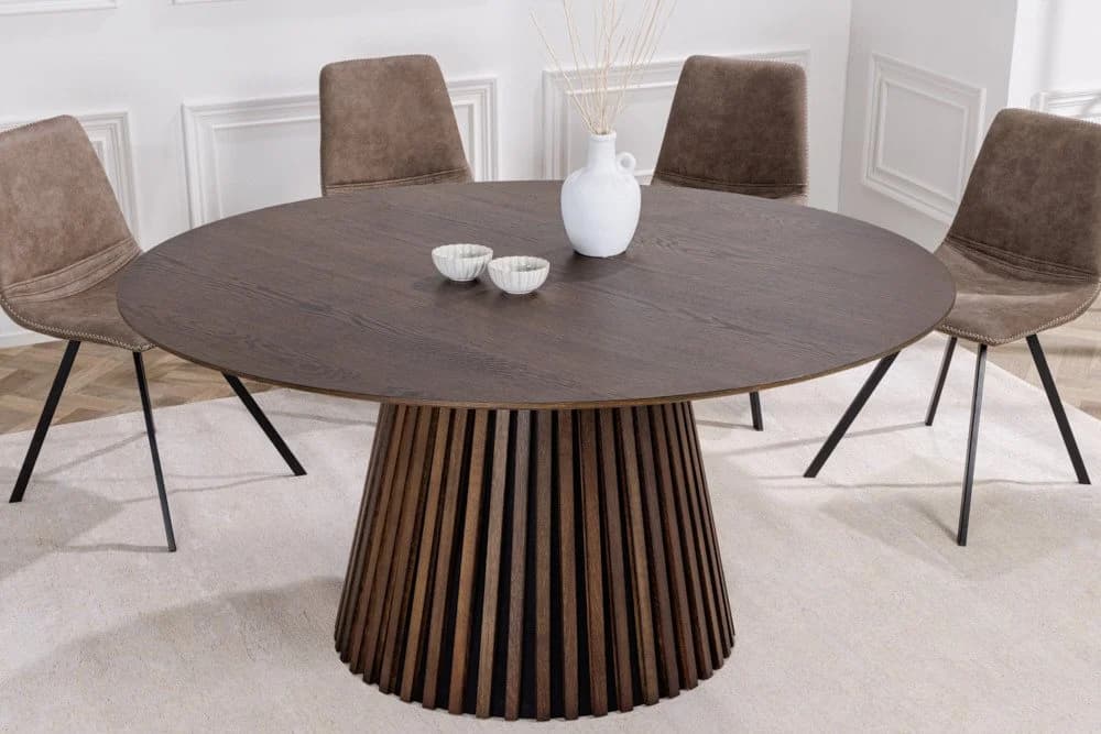 riess-ambiente Esstisch VALHALLA WOOD Rund 140cm Smoked Braun - Bild 3