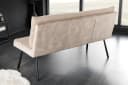 riess-ambiente Sitzbank BIG GEORGE 160cm Champagner Beige Samt Metall Bild 3