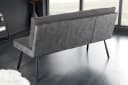 riess-ambiente Sitzbank BIG GEORGE 160cm Anthrazit Samt Metall-Beine Bild 3