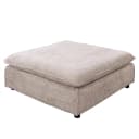 riess-ambiente Fußhocker HEAVEN 100cm Beige Bouclé abnehmbar Bild 1