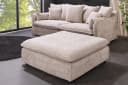riess-ambiente Fußhocker HEAVEN 100cm Beige Bouclé abnehmbar Bild 2