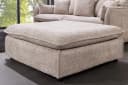 riess-ambiente Fußhocker HEAVEN 100cm Beige Bouclé abnehmbar Bild 3