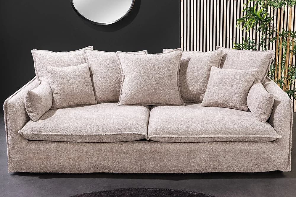 riess-ambiente HEAVEN 3-Sitzer Sofa Beige Bouclé mit abnehmbarem Bezug - Bild 3