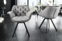riess-ambiente Polsterstuhl THE DUTCH COMFORT Grau Samt Drehbar Bild 3