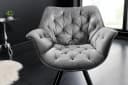riess-ambiente Polsterstuhl THE DUTCH COMFORT Grau Samt Drehbar Bild 5