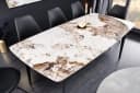 riess-ambiente Esstisch MILANO Keramik Weiß-Braun Schwarz Modern Bild 1