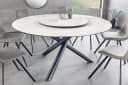 riess-ambiente Esstisch SPIN 150cm Weiß/Schwarz mit Drehplatte Bild 2