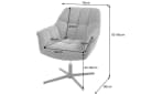 riess-ambiente Loungesessel PAPILLON Senfgelb Samt 360° drehbar höhenverstellbar Bild 4