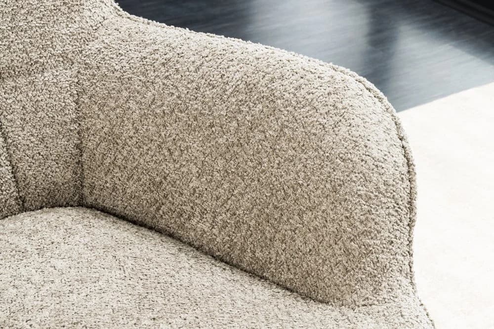 riess-ambiente Sessel SCANDINAVIA Beige/Schwarz mit Armlehnen - Bild 5