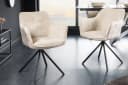 Riess Ambiente Stuhl Verona Champagner Beige Samt Drehbar Bild 2