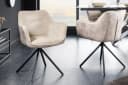 Riess Ambiente Stuhl Verona Champagner Beige Samt Drehbar Bild 3