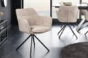 riess-ambiente Polsterstuhl VERONA Beige mit Armlehne und Drehfunktion Bild 2