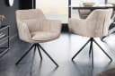 riess-ambiente Polsterstuhl VERONA Beige mit Armlehne und Drehfunktion Bild 4