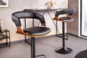 riess-ambiente Barhocker Manhattan Schwarz Kunstleder mit Lehne Bild 3