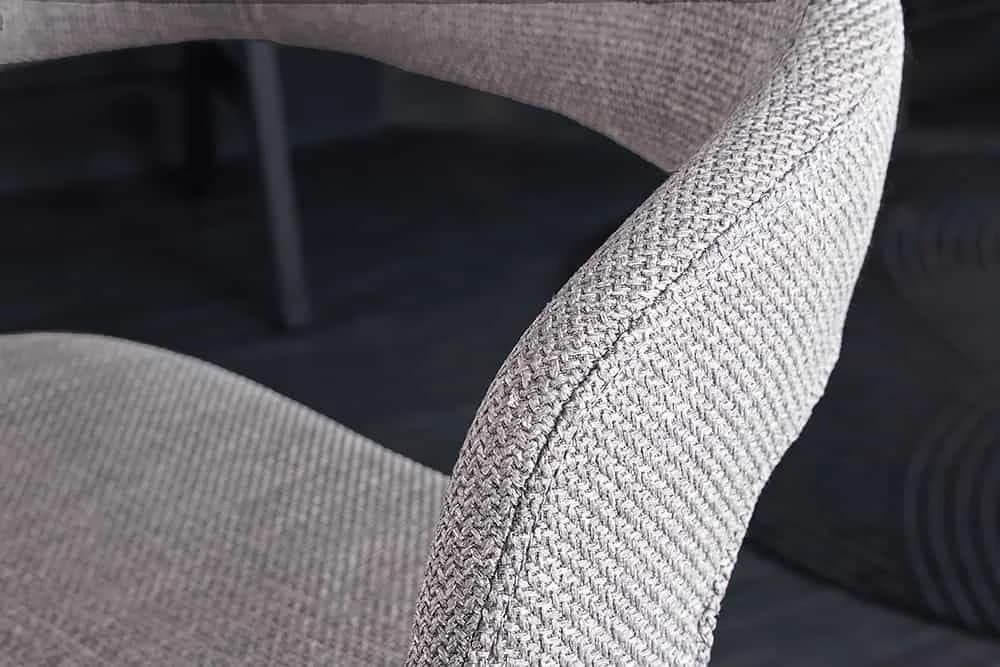 riess-ambiente Barhocker MANHATTAN Grau/Schwarz Höhenverstellbar mit Lehne - Bild 5