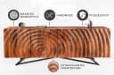 riess-ambiente Lowboard ZEN 180cm Mangoholz Schwarz Bild 4