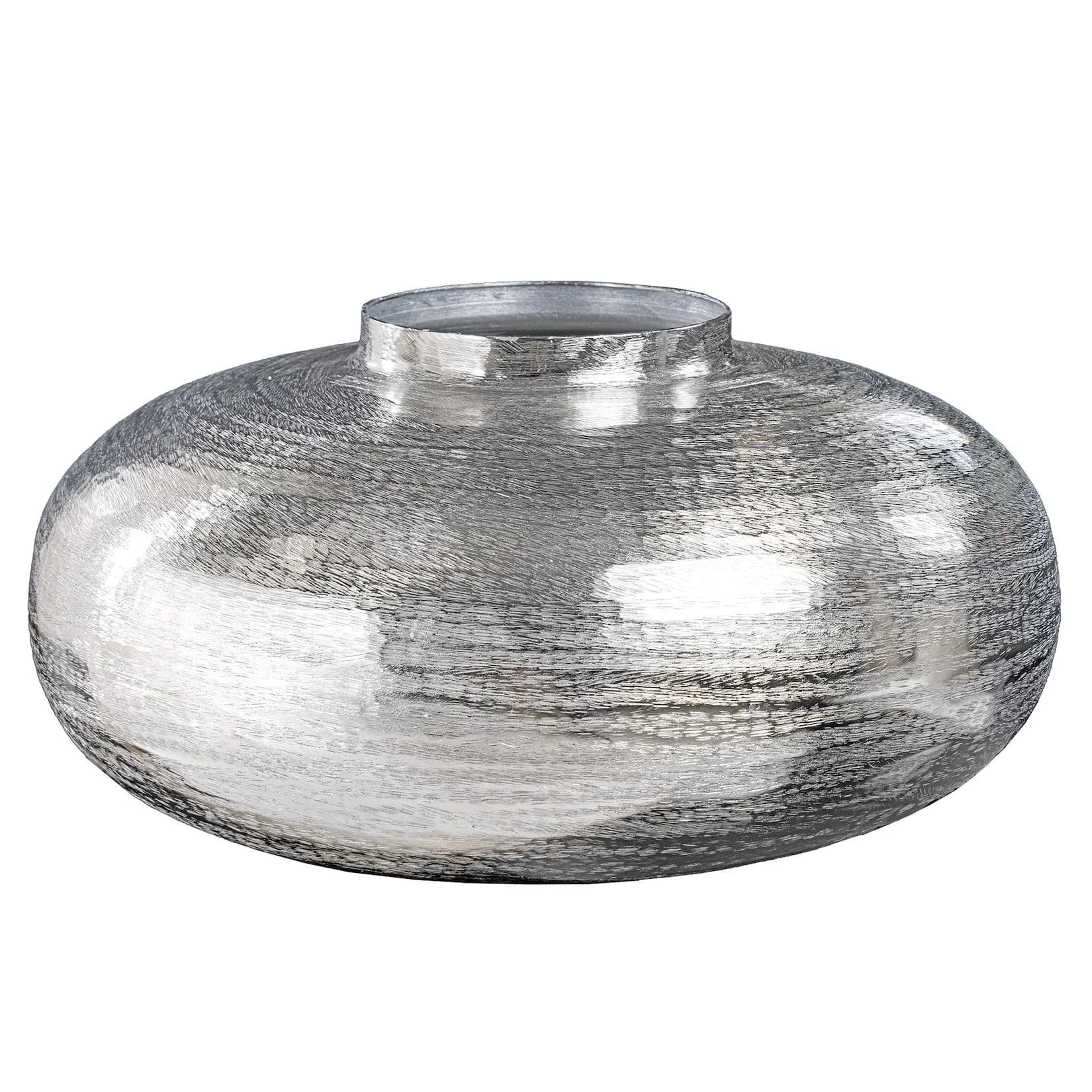 riess-ambiente Tischvase ABSTRACT ORIENT Silber Hammerschlag-Design