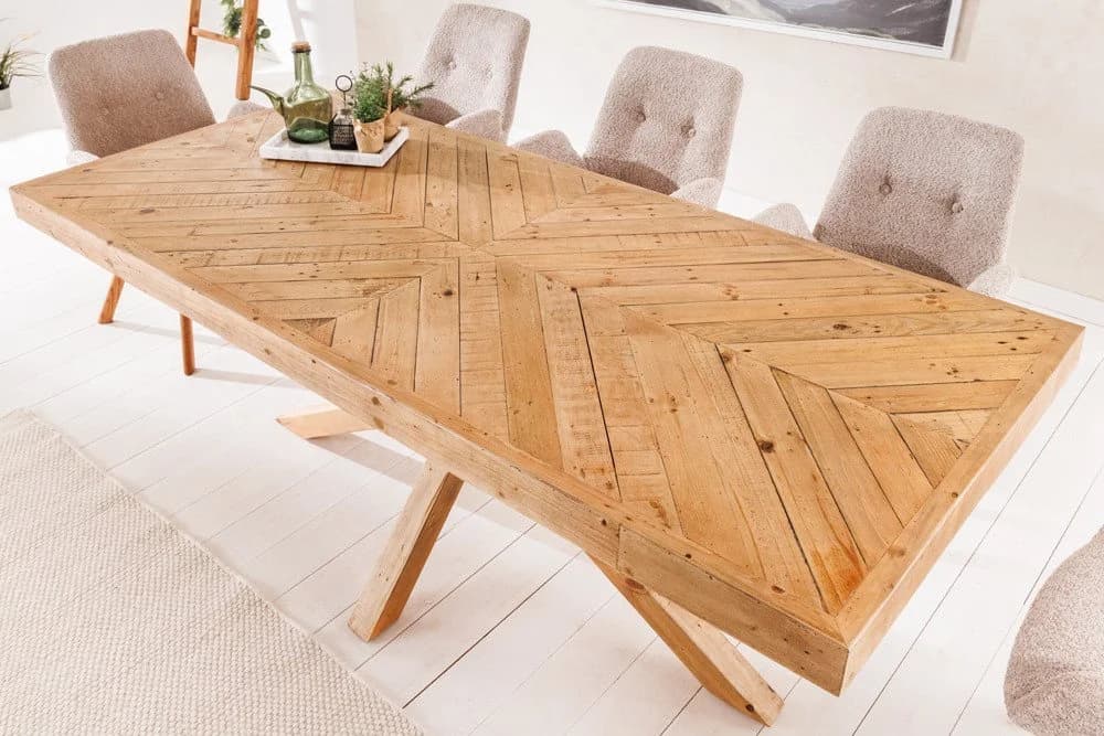 riess-ambiente Esstisch MOSAIK 160cm Pinie Massivholz Landhaus - Bild 3