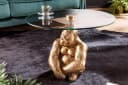 riess-ambiente Couchtisch WILDLIFE KONG 60cm Gold Affenfigur Bild 1