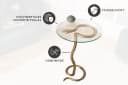 riess-ambiente Beistelltisch WILDLIFE SNAKE 65cm transparent / kupfer Bild 4