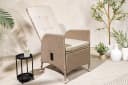 riess-ambiente Gartenstuhl SYLT mit verstellbarer Lehne beige Polyrattan Bild 1