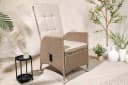 riess-ambiente Gartenstuhl SYLT mit verstellbarer Lehne beige Polyrattan Bild 2